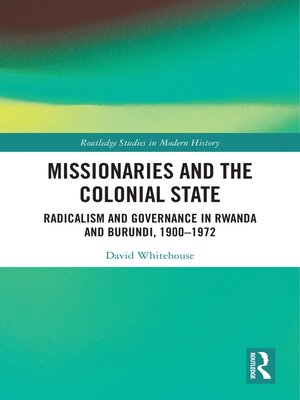 cover image of Missionaries and the Colonial State